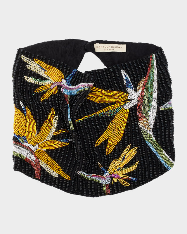 Birds of Paradise Scarf Necklace